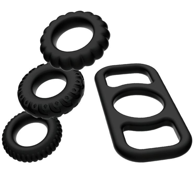 ADDICTED TOYS - COCK RING SET 4 PIECES - Imagem de 2