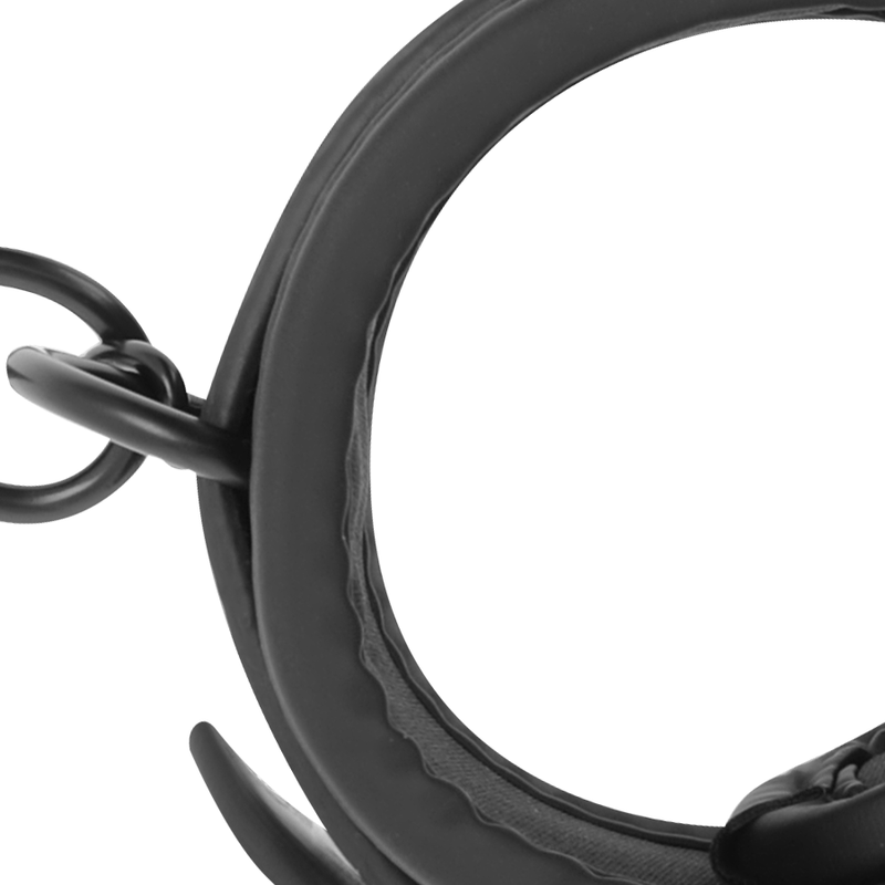 FETISH SUBMISSIVE - VEGAN LEATHER ANKLE CUFFS WITH NOPRENE LINING - Imagem de 5