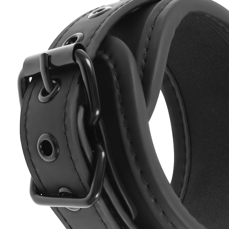 FETISH SUBMISSIVE - VEGAN LEATHER ANKLE CUFFS WITH NOPRENE LINING - Imagem de 4