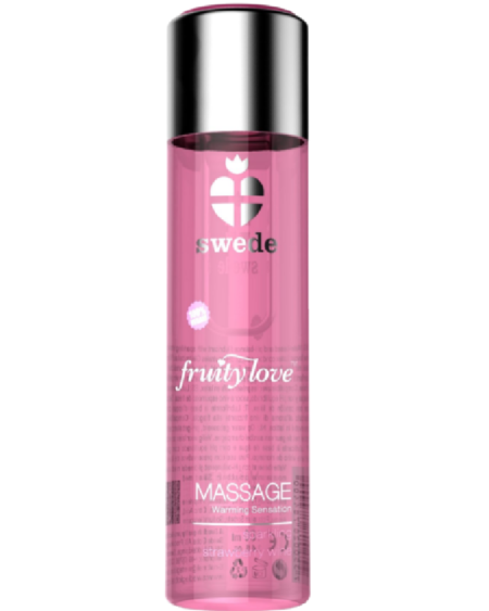 SWEDE - FRUITY LOVE WARMING EFFECT MASSAGE OIL SPARKLING STRAWBERRY WINE 120 ML
