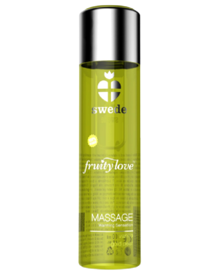 SWEDE - FRUITY LOVE WARMING EFFECT MASSAGE OIL VANILLA AND GOLD PEAR 120 ML