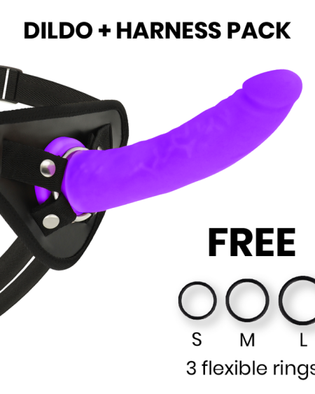 DELTA CLUB - TOYS ARNES + DONG PURPLE SILICONE 20 CM -O- 4 CM