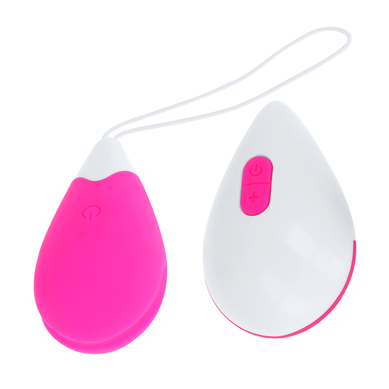 OHMAMA - TEXTURED VIBRATING EGG 10 MODES PINK AND WHITE - Imagem de 2