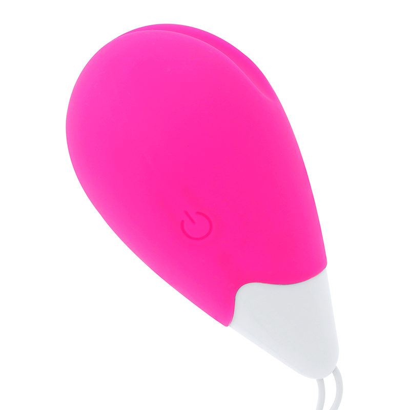 OHMAMA - TEXTURED VIBRATING EGG 10 MODES PINK AND WHITE - Imagem de 3