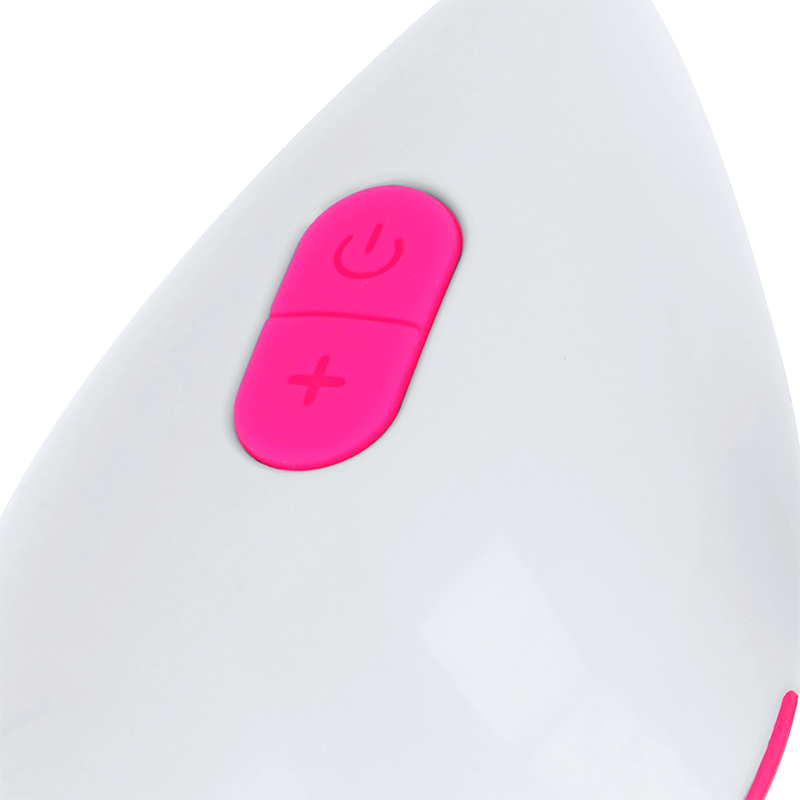 OHMAMA - TEXTURED VIBRATING EGG 10 MODES PINK AND WHITE - Imagem de 4